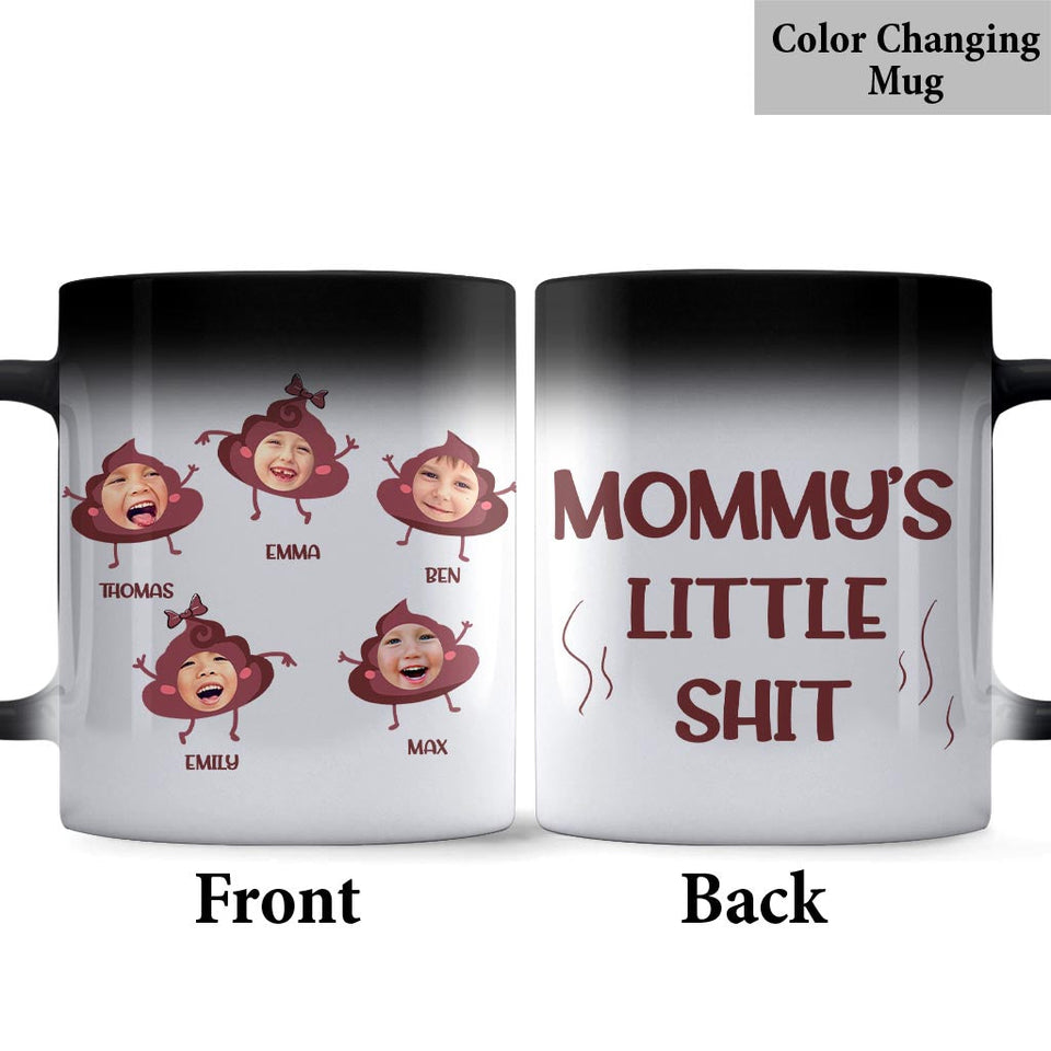 Daddy's Little Shit - Gift for dad, grandpa, mom, uncle, aunt, grandma - Personalized Mug