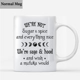We Are Not Sugar And Spice - Personalized Witch Mug