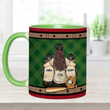 My Heart Is On That Field - Personalized Baseball Accent Mug