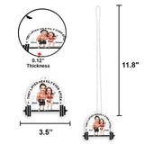 They Lifted Heavily Ever After - Personalized Fitness Transparent Ornament
