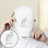 Custom Photo - Personalized Cat Embroidered Classic Cap