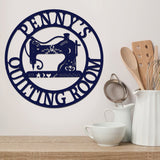 Quilting Room - Personalized Quilting Cut Metal Sign