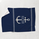 Welcome Aboard - Personalized Pontoon Blanket