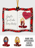 Just A Girl Who Loves Books - Personalized Book Ornament