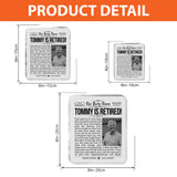Happy Retirement! - Personalized Retired Custom Shaped Acrylic Plaque