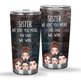 Dad I Love You More - Gift for dad, grandma, grandpa, mom, uncle, aunt - Personalized Tumbler
