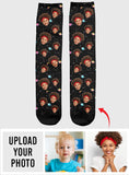 Custom Face Galaxy - Personalized Daughter Socks