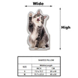 Custom Photo Humanoid - Personalized Cat Shaped Pillow