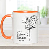Promoted To Grandma - Gift for grandma - Personalized Accent Mug