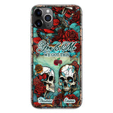 Skull Couple - Skull gift for husband, wife, boyfriend, girlfriend - Personalized Phone Case