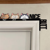 Nice Butt - Personalized Cat Door Frame Decoration