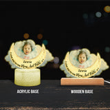 I Love You To The Moon And Back - Personalized Kid Shaped Plaque Light Base