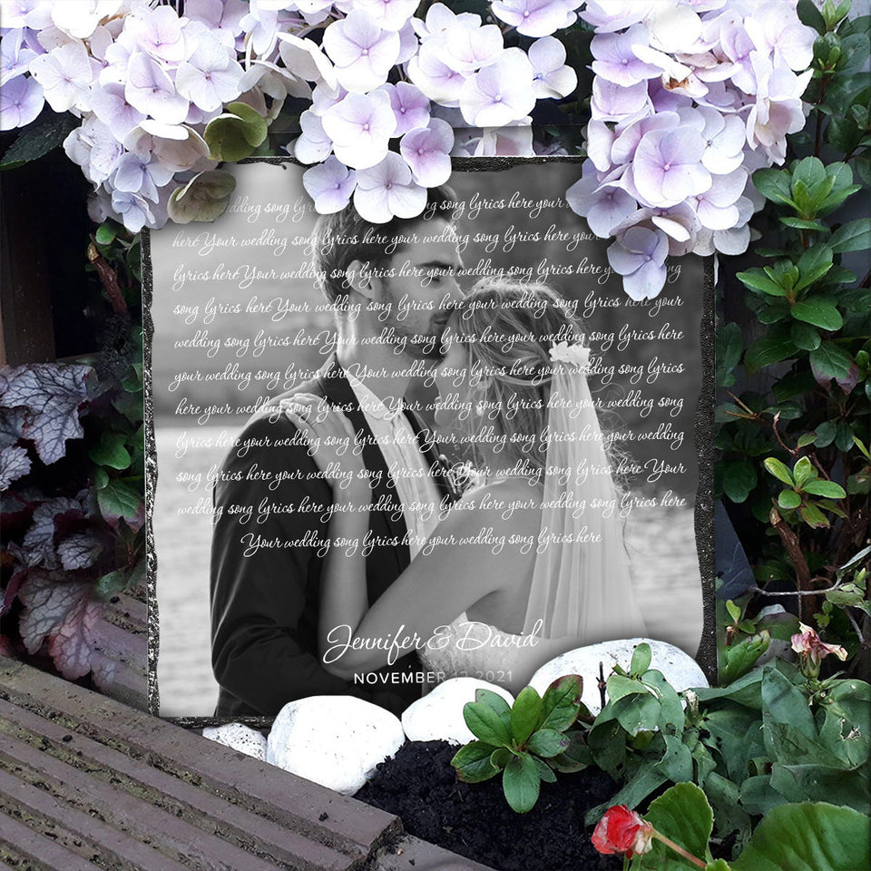 You Are my Sunshine - Personalized Husband And Wife Square Shaped Stone