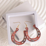 Horse Girl - Personalized Horse Wooden Earrings