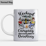 Weekend Forecast - Personalized Camping Mug