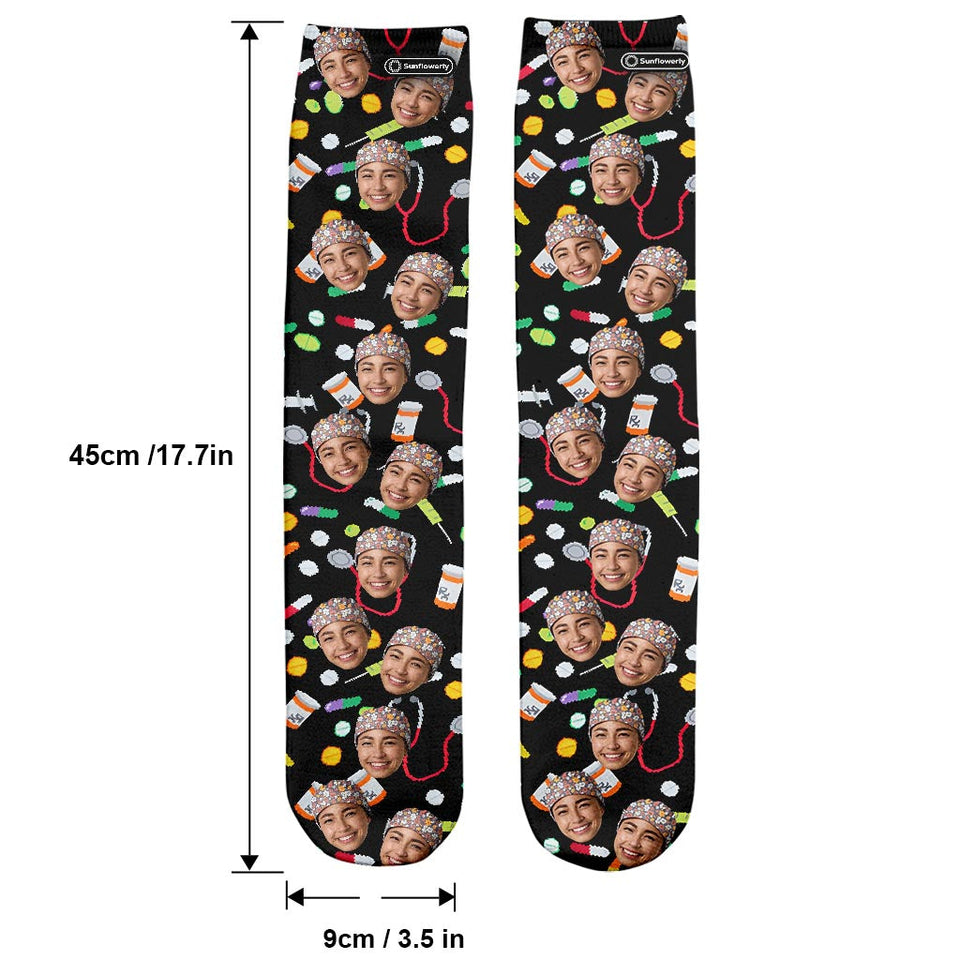 I Love When People Sedated - Personalized Nurse Socks