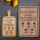 Grandma's Kitchen - Personalized Grandma Cutting Board