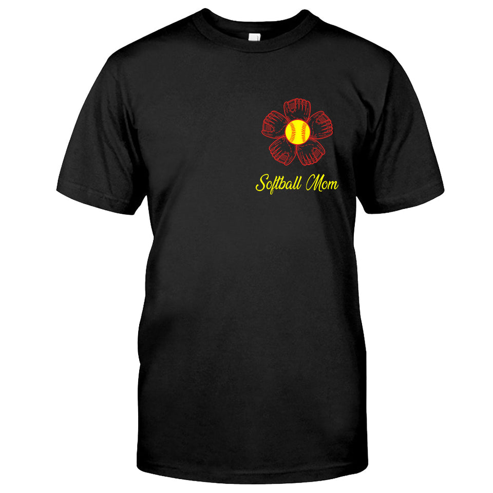 Proud Softball Mom Grandma Aunt - Personalized Softball T-shirt and Hoodie