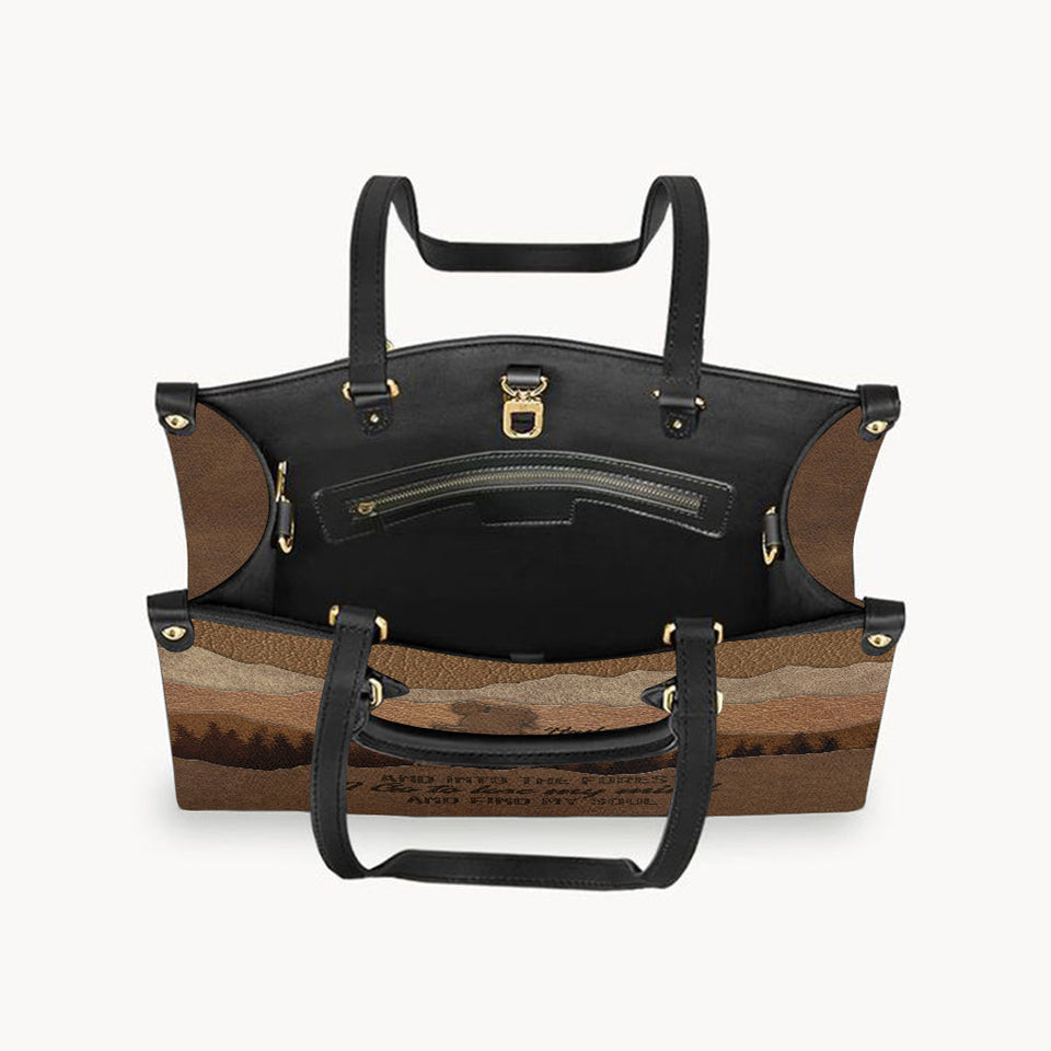 And Into The Forest I Go - Personalized Hiking Leather Handbag