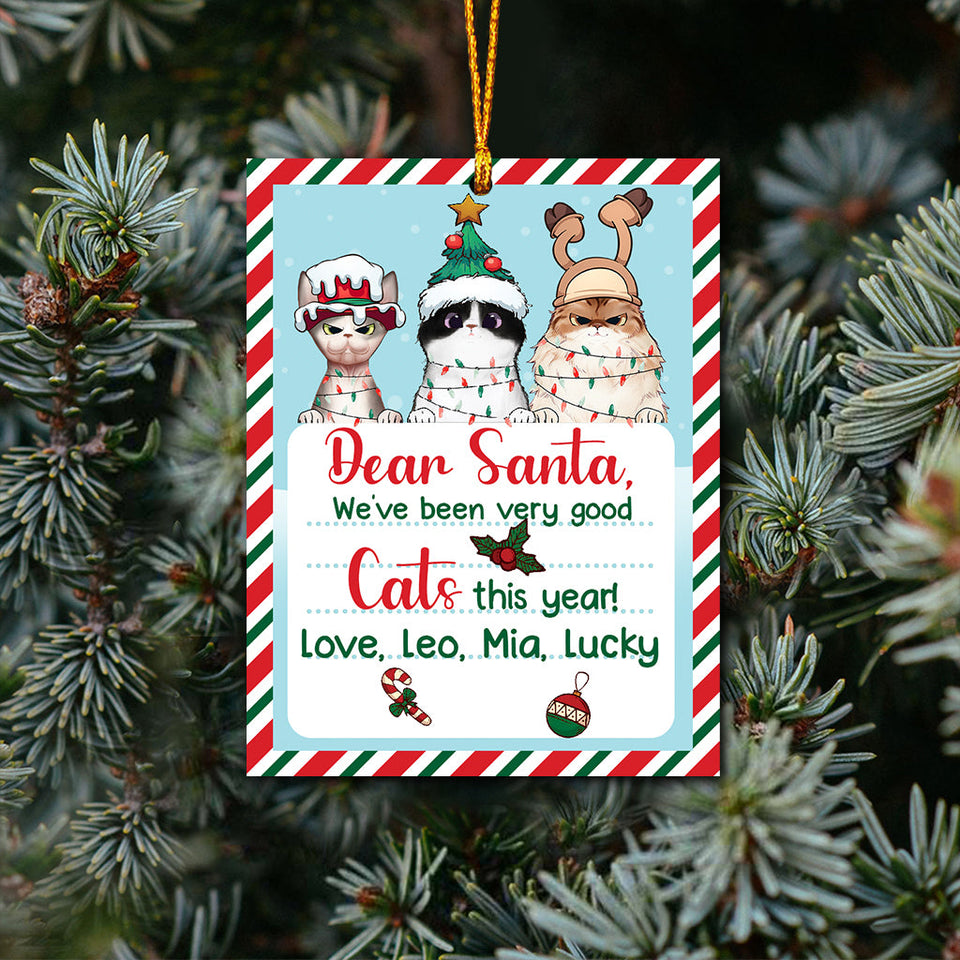 I've Been Good Cats This Year - Personalized Cat Ornament