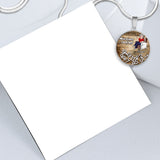Who Cares I'm Retired - Personalized Retired Round Pendant Necklace