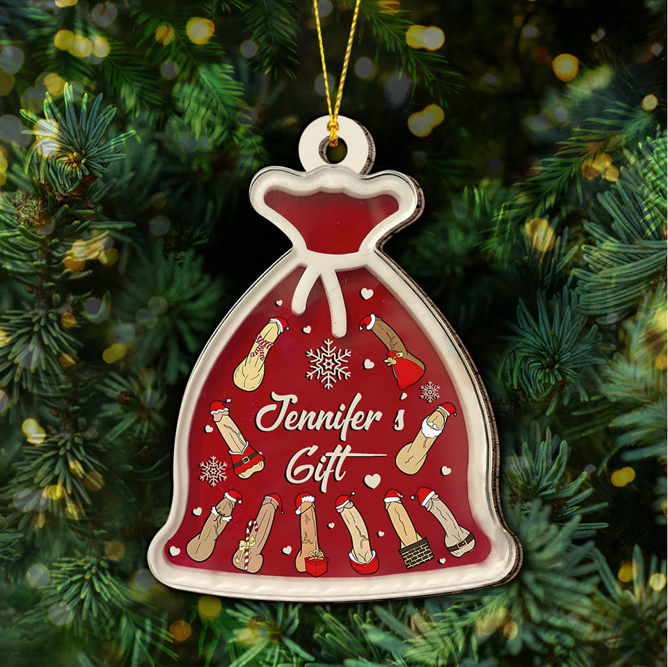Santa Sack - Personalized Couple Ornament