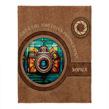 Just A Girl Who Loves Photography - Personalized Photography Blanket