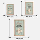 You Are The Piece That Holds Us Together - Personalized Mother 2 Layered Wood Sign / Wood Plaque