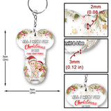 All I Want For Christmas - Personalized Couple Keychain