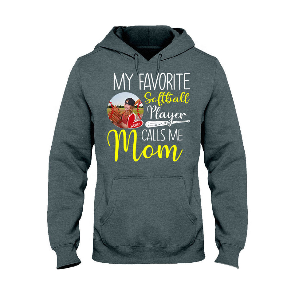 My Softball Player Calls Me Mom Grandma - Personalized Softball T-shirt And Hoodie