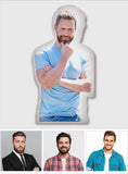 Custom Photo Humanoid - Personalized Uncle Shaped Pillow
