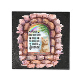 No Longer By My Side - Personalized Dog Square Shaped Stone
