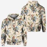 Photo Inserted Funny Fishing - Personalized Fishing All Over Shirt