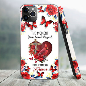 L'instant où ton cœur s'est arrêté - Coque de téléphone commémorative personnalisée