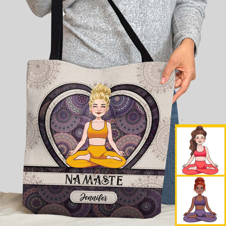 Namaste - Personalized Yoga Tote Bag