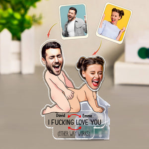 I Love You - gift for girlfriend, boyfriend, husband, wife - Personalized Custom Shaking Head