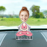 I'm Mostly Peace Love And Light - Personalized Yoga Custom Shaking Head