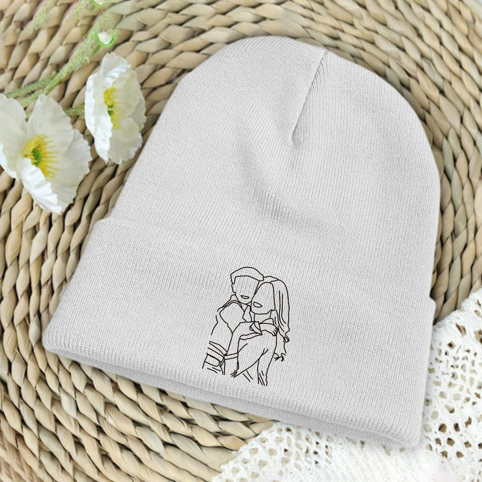 Custom Photo - Personalized Mother Embroidered Beanie