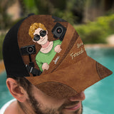 Born To Shoot Forced To Work - Photography gift for him, her, friend, dad, mom, boyfriend, girlfriend - Personalized Trucker Hat