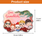 My Grandkids 2023 - Personalized Grandma Aluminium Ornament