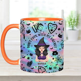 Don't F With My Energy - Personalized Witch Accent Mug