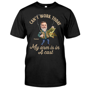 Photo Inserted Funny Fishing - Personalized Fishing T-shirt & Hoodie