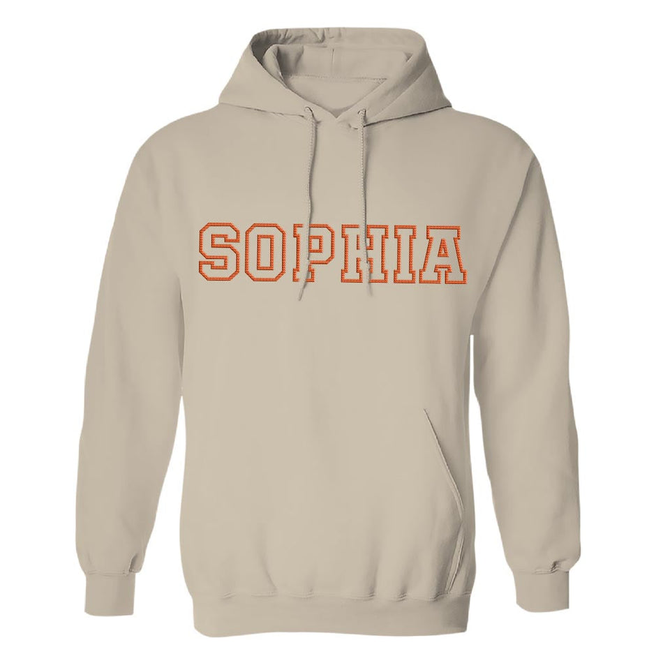 Custom Name - Personalized granddaughter Embroidered Hoodie