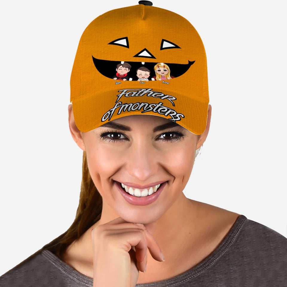 Father Of Monsters - Personalized Father Classic Cap