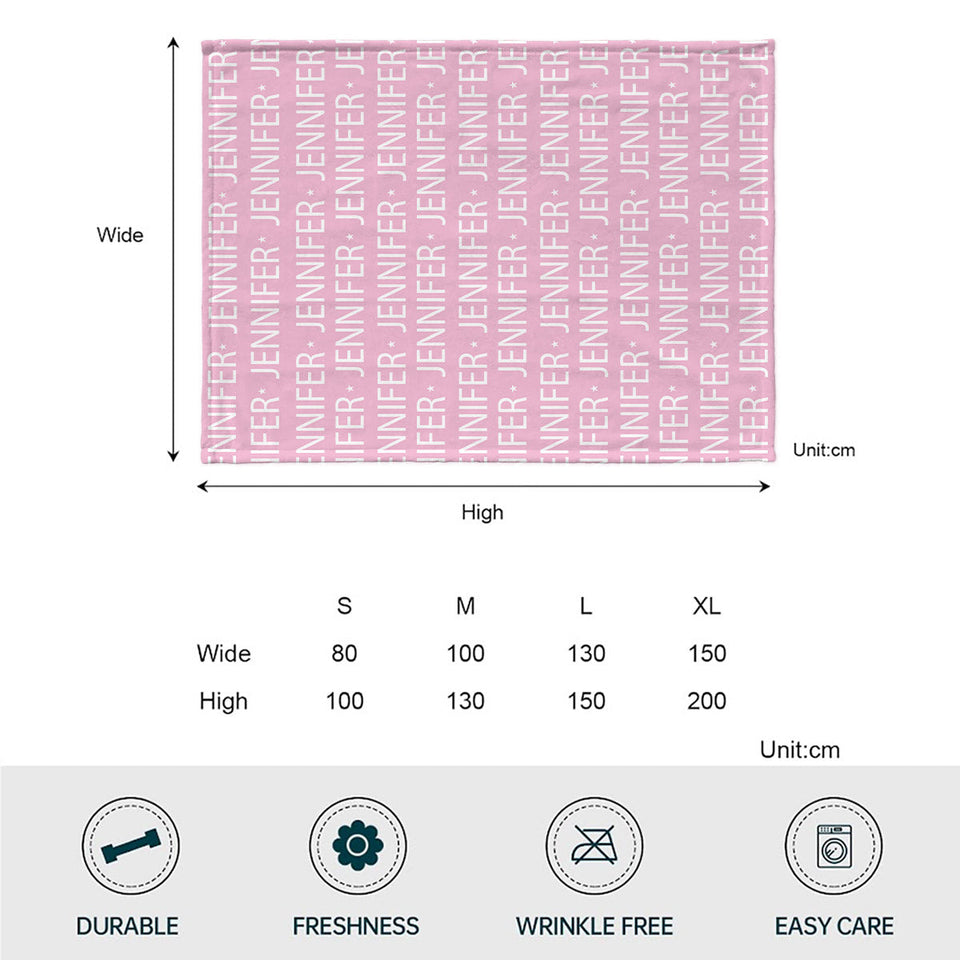 Custom Name Pattern - Personalized Aunt Blanket