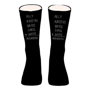 #1 Dad - Gift for dad, grandma, grandpa, mom, uncle, aunt - Personalized Socks