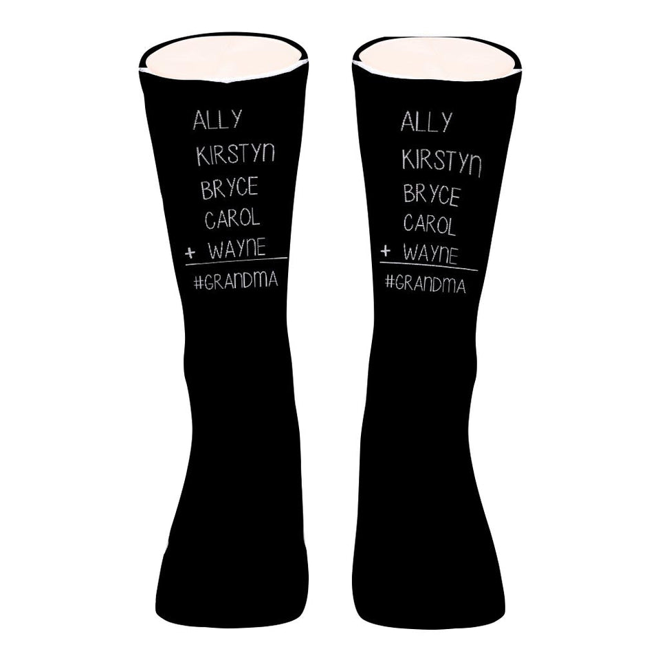 #1 Dad - Gift for dad, grandma, grandpa, mom, uncle, aunt - Personalized Socks