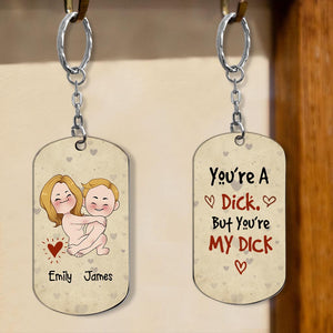 I Hope Your Day Is Nice As My Your Butt - Personalized Couple Stainless Steel Keychain