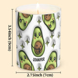 Best Mamacado Ever - Pregnancy gift for wife, daughter, girlfriend, friend - Personalized Candle With Wooden Lid