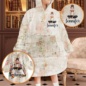 Just One More Chapter - Personalized Book Blanket Hoodie